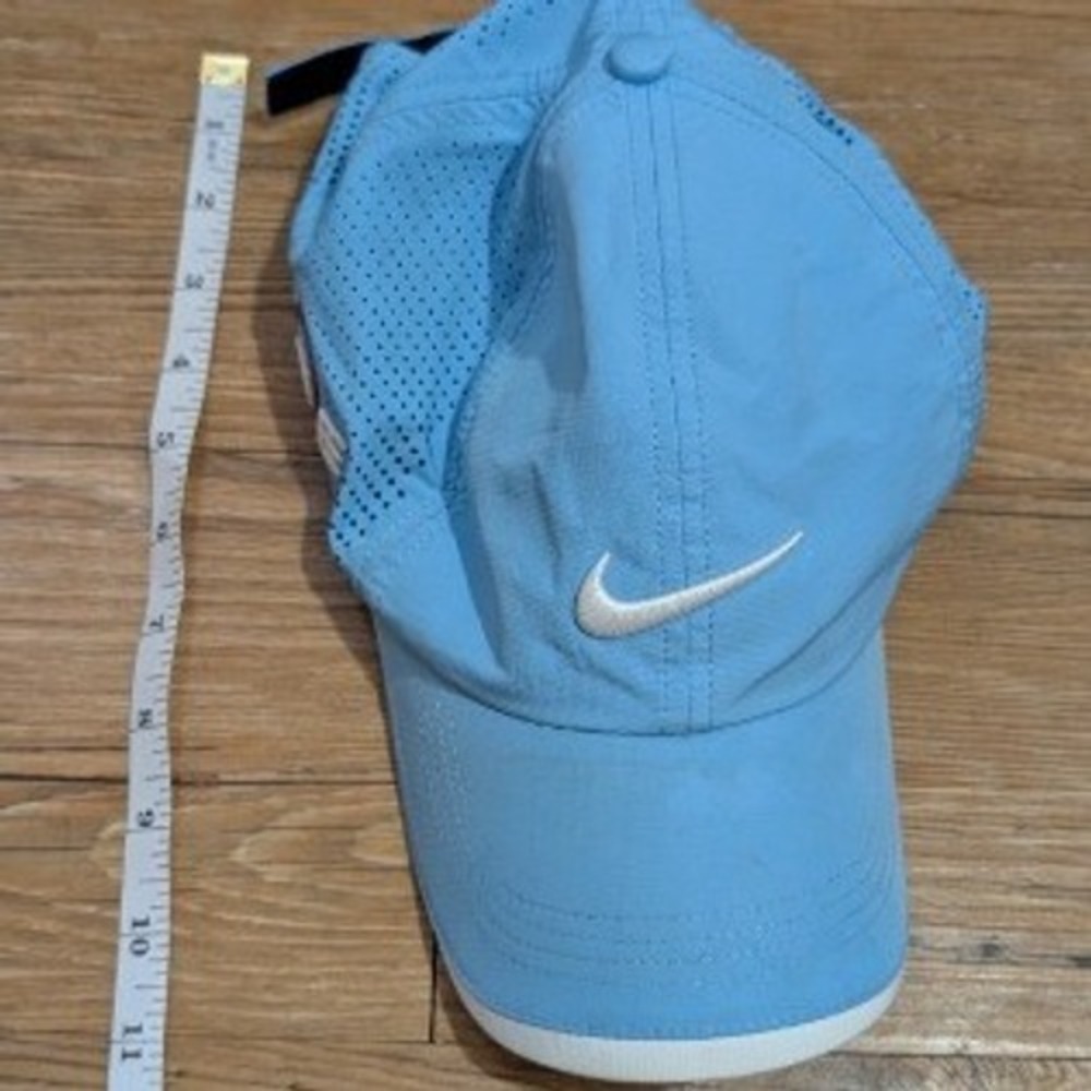 Nike Golf One Hat Light Blue Perforated Performance Adjustable Cap Mens OSFM